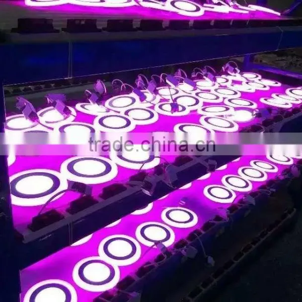 Two Color White +blue Bi-color LED Decorative Ceiling Light 2016 Hotsale Exporting Decorative Panel Light