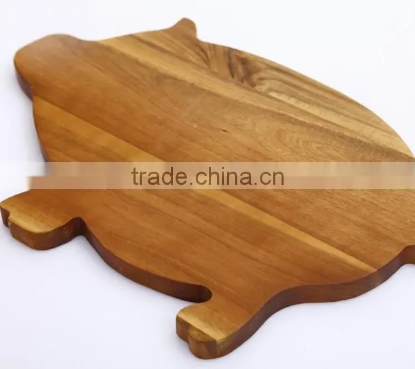 Kitchen Acacia Wood Animal Shaped Cutting Board photo-3