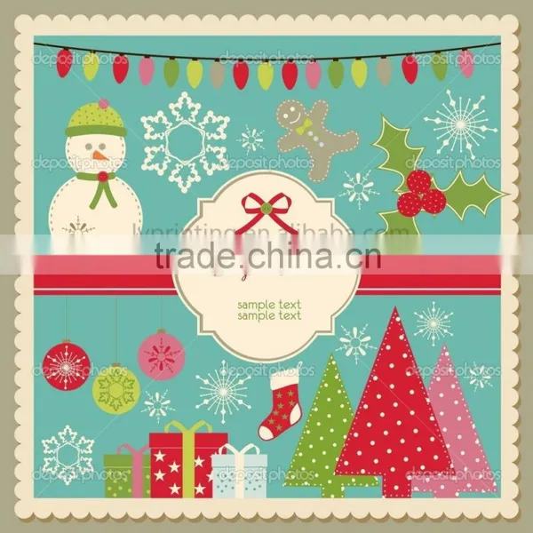 2016 Handmade Christmas Card New Year Greeting Card Printing photo-2