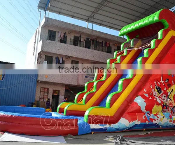 Giant Inflatable Water Slide for Kids and Adult, Used Inflatable Water Slide Pool for Sale photo-2