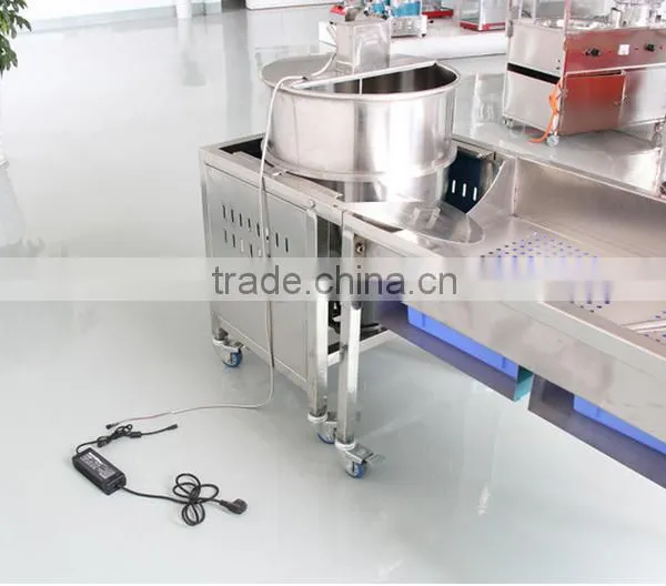 Stainless Steel LPG Heating Popcorn Machine Electric Mixer Function photo-5