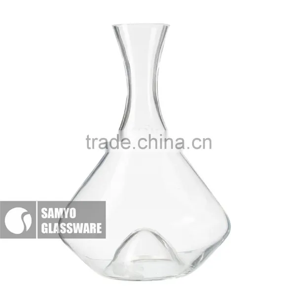 Samyo Handmade Wholesale Different Type Novelty Bulk Portable Wine Decanter Glass With Handle photo-2