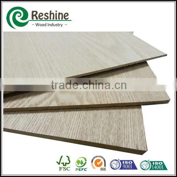 Furniture Grade Natural or Artifical Ash Veneer MDF Board