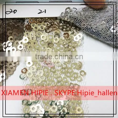 100% Polyester 3D Sequin Hand Embroidered Sequin Table Runner photo-3
