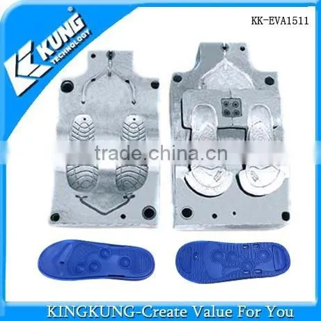 Single Color Man EVA Injected Shoes Sole Mould 1 Mould 1 Pair photo-3