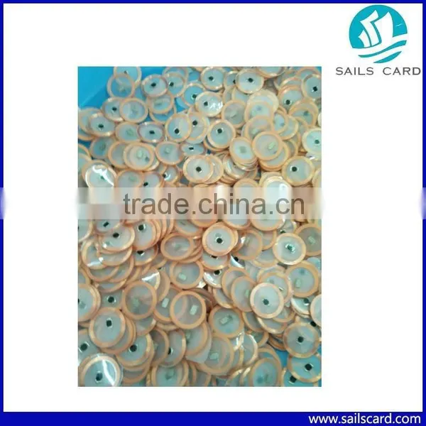 34mm RFID Patrol Tag With One Hole and 3M Glue NFC Tag for Patrol System photo-6