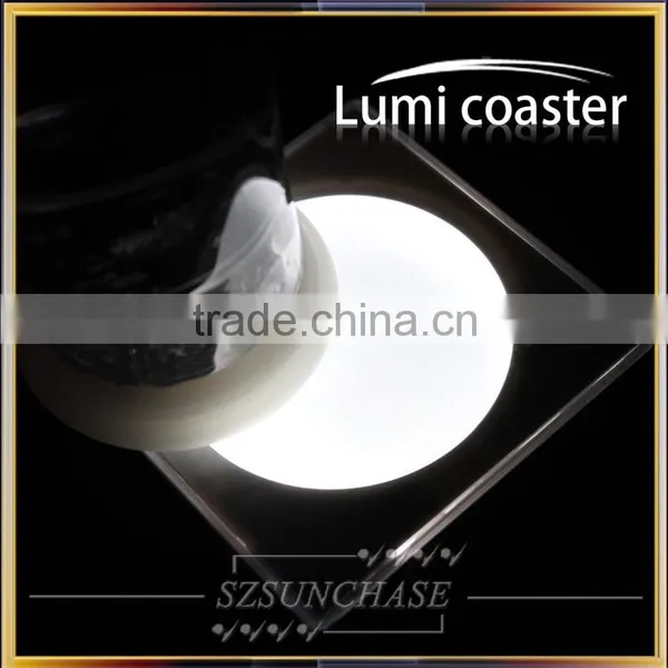 New Item Colorful Led Bar Coaster Flashing Drink Coaster photo-3
