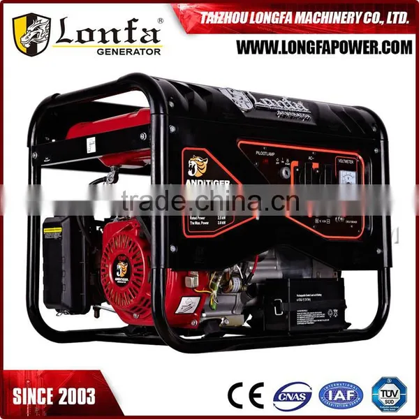 Taizhou China Generator Set 6.5HP 2KW Gasoline Genertor Silent Type Gas Generator Price photo-2