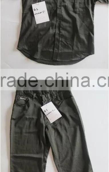 Normal Boiler Suit Material 100% Cotton Safety Pants+shirt Workwear Uniform Manufacturer
