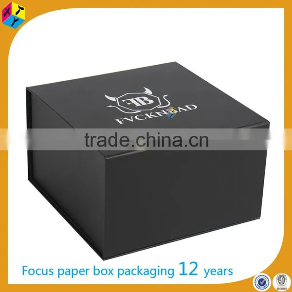 Black Rigid Paper Packaging Vintage Stetson Hat Box photo-3