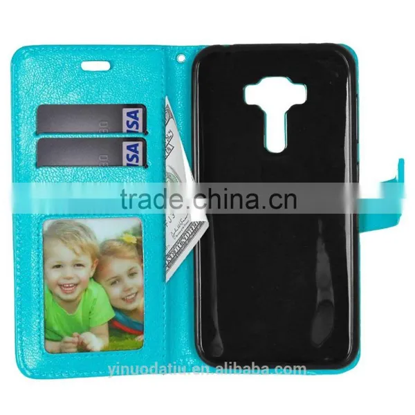 Cell Phone PU Leather Flip Card-slot Case for ASUS ZenFone 3 ZE552KL 5.5 photo-2