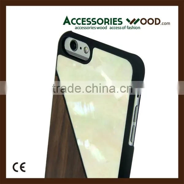 Hot Selling Cheap Shell and Wood Mobile Phone Case for Iphone photo-4