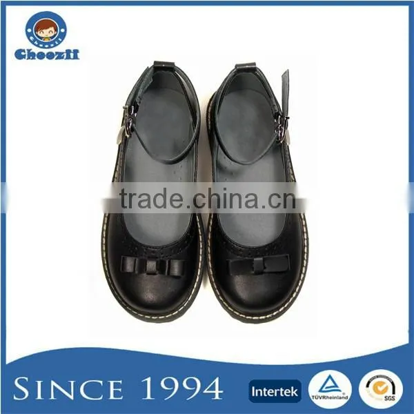 Fitkids Original Manufacturer New Style Leather School Shoes for Kids photo-3