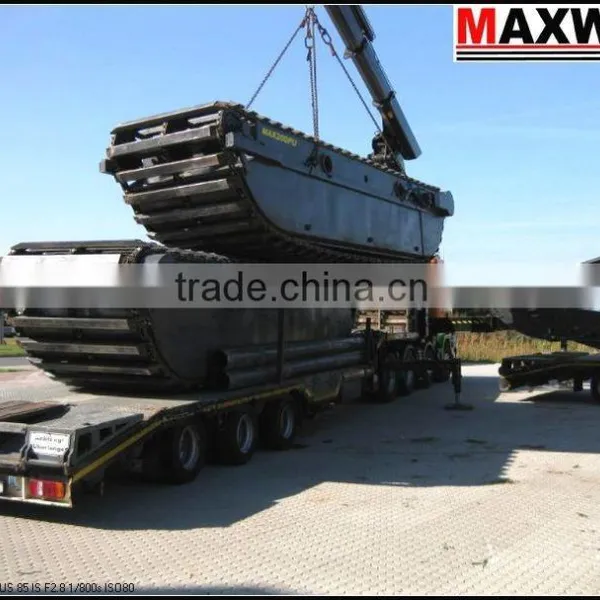 Amphibious Pontoon Undercarriage of Amphibious Excavator , Suitable to 20 to 23Ton Class Excavator , Model: MAX200PU