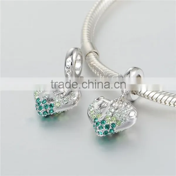 Fashionable Heart Shape Design Gemstone Charm Pendant Bracelet Jewelry photo-6
