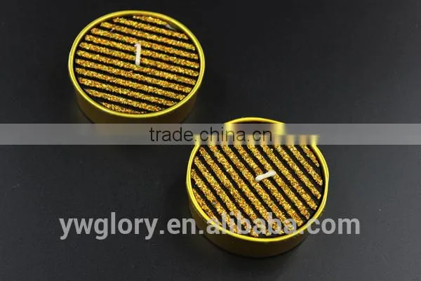 Gold Gliter Tea Light, Romantic Glitter Tea Light photo-2