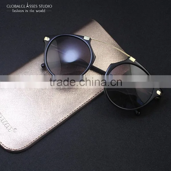 Shinny Gold Metal Brow Bar Sunglasses Women Designer Sunglasses Fashion Summer Style Black /Demi Havana Color 6604C photo-6