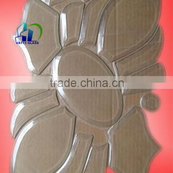 Cluster Bevel Clear Float Glass Beveled Glass Pieces photo-2