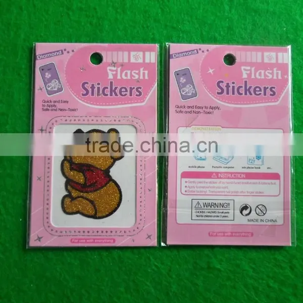 Adorable Bear Glitter Tattoo Sticker photo-2