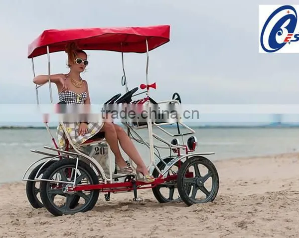 Tandem Bicycle Four Wheel Surrey Bike Surrey Bicycle With Canopys photo-3
