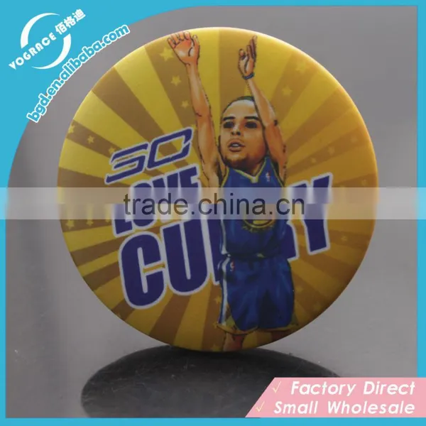 Promotional Full Color Button/tin Badge With Safety Pin