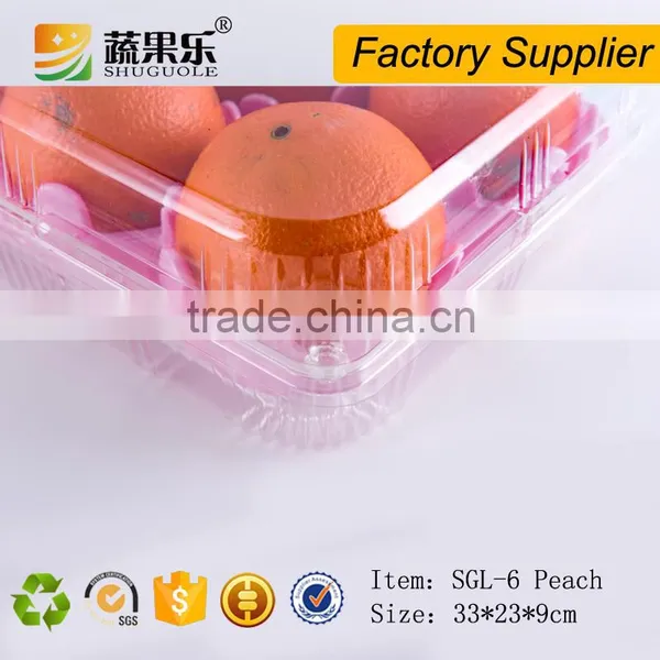 New Design Disposable Fruit Shaped Plastic Peach Packing Container photo-3