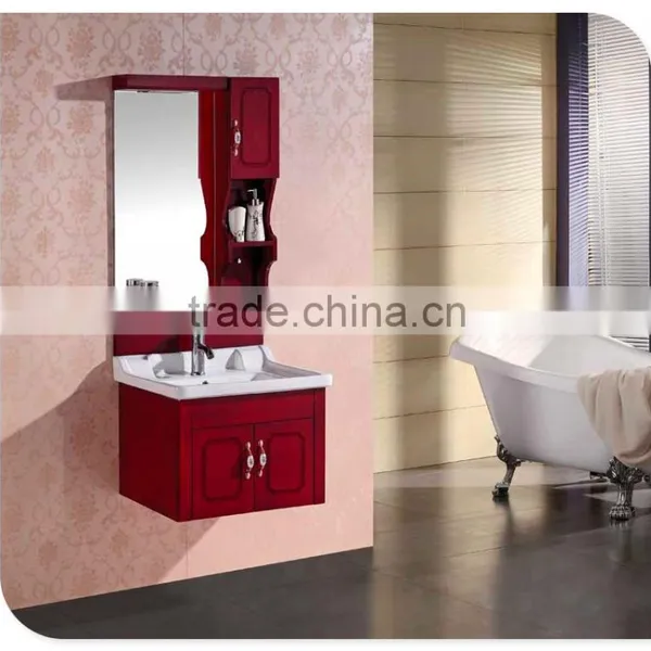 2016 Cheapest Solid Wood Bathroom Vanity Cabinet for India Market