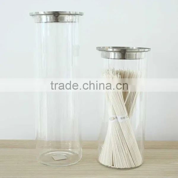 1300ml Heat Resistant Glass Storage Jar With Metal Lid N6307 photo-4