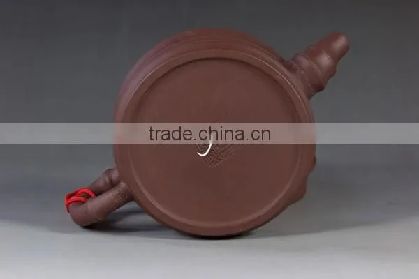 Bian Zhu Hu Bamboo Shape Yixing Purple Clay Teapot photo-4