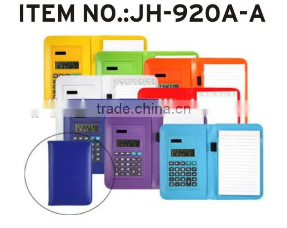 Promotional pu Leather 8 Digits Notebook With Calculator photo-5
