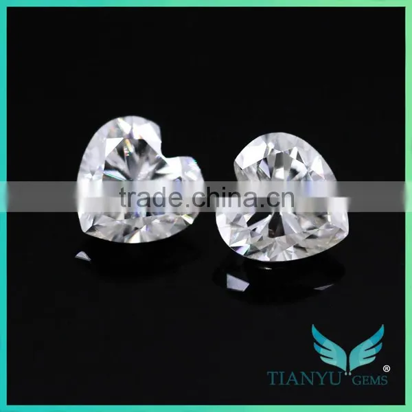 Moissanite Wholesale Heart Shape 6*6mm Moissanite Wedding Sets photo-3