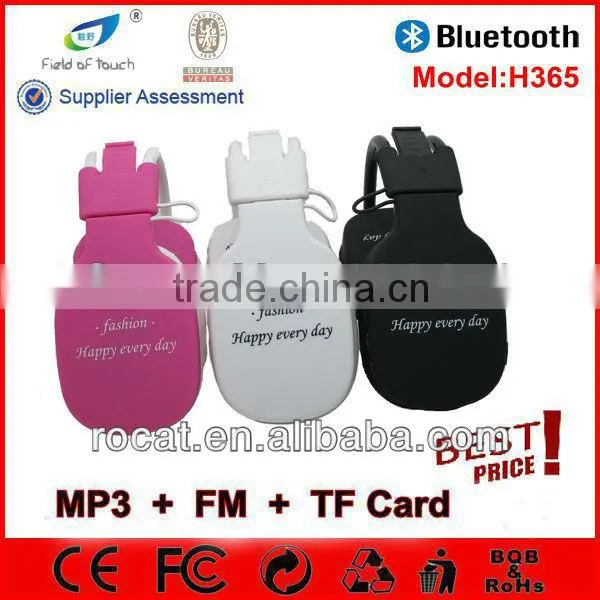 2014 Perfect Bluetooth Headset With Stereo Hifi Sound Quality and tf Card Slot fm Radio Function photo-6