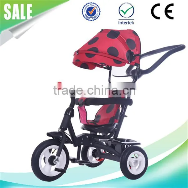 China Tricycle Wholesaler Air Wheels Child Metal Tricycle With Canopy photo-6