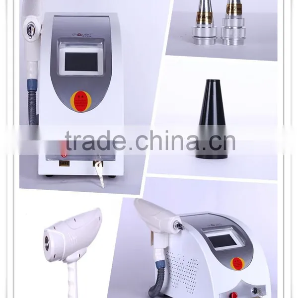 Pigmented Lesions Treatment Merry Christmas! Portable Nd Yag 800mj Tattoo Removal Machine Q Switch Laser For Q1 photo-2