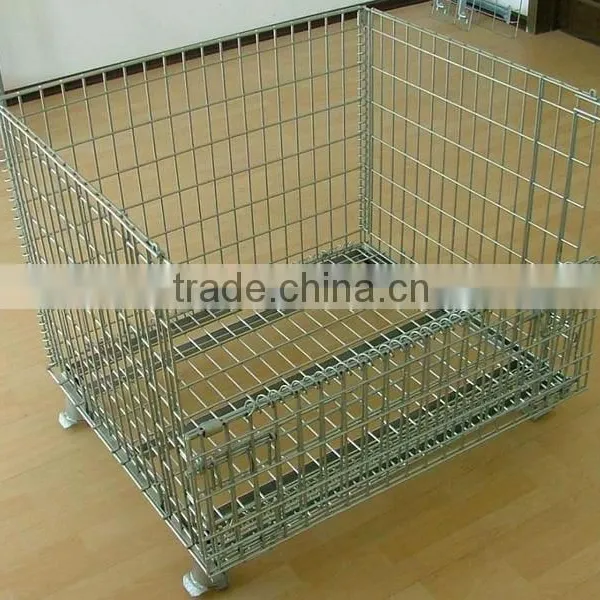 Galvanized Wholesale Folding Metal Turnover Basket photo-4