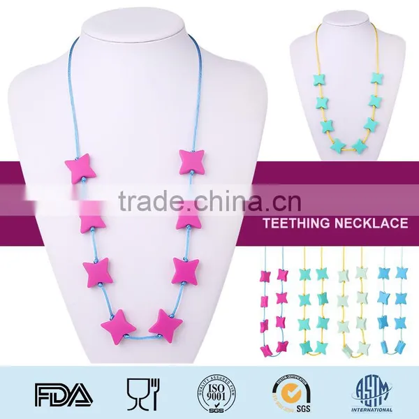 Baby Silicone Teething Necklace For Mom To Wear, 100% BPA FREE photo-6