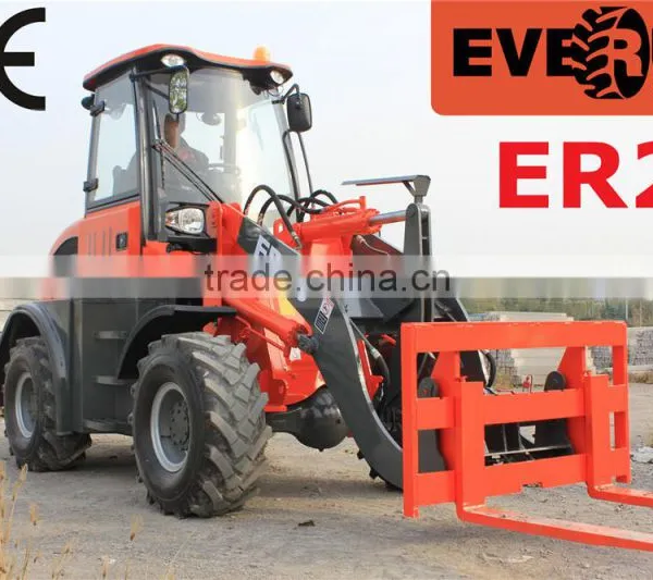 Everun Brand CE Approved ER20 Agricultural Tools Mini Wheel Loader With Luxury Cabin For Sale photo-3