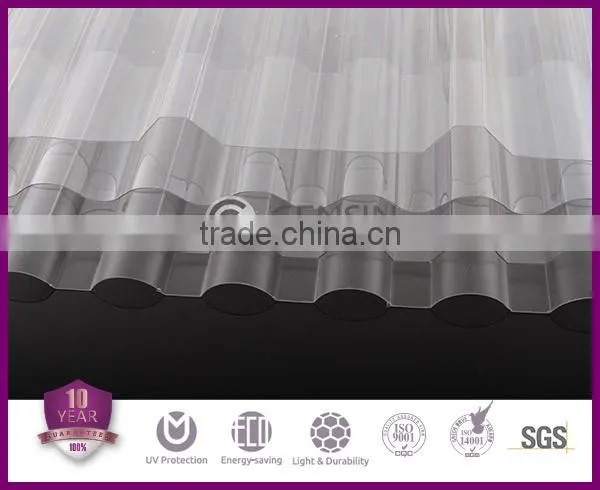 Haining Grade A Polycarbonate Corrugated Sheet /corrugeated Roofing Sheet/polycarbonate Sheet Manufacturer photo-6