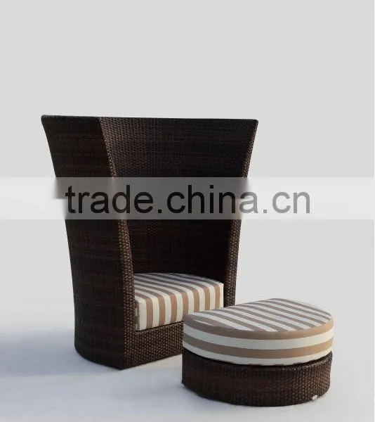 Comfortable Used Patio Furniture Garden Line High Back Chair photo-4
