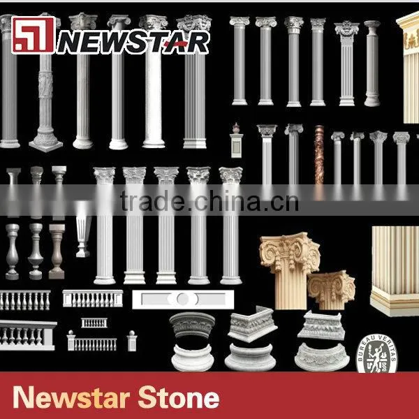 Newstar Marble Column Stone Pillar Caps Marble Pillar photo-2
