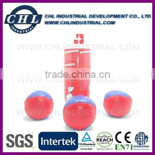 Clamshell packed juggling ball set for wholesale