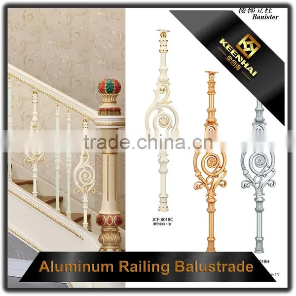 Interior Artistic Floor Mounted Cast Aluminum Handrail photo-5