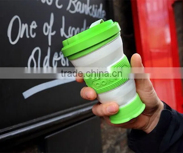 Portable Telescopic Coffee Cups, Colorful High Quality BPA Free TPE Foldable Cup, Travelling Cups For Wholesale photo-6