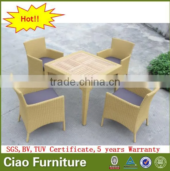 Outdoor Garden Teak Wood Table Furniture Patio Table Chair photo-2