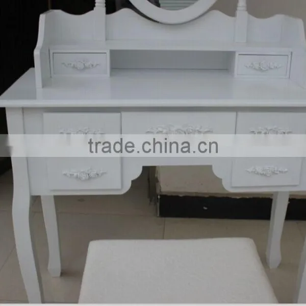 Bedroom Dressing Table With 3 Movable Mirrors /Schminktisch Mit Hocker photo-3
