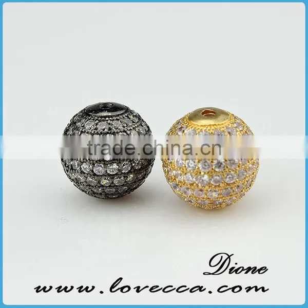 Hot Sale !!! New Wholesale Brass Mesh Round Metal Spacer Micropave Beads! photo-6