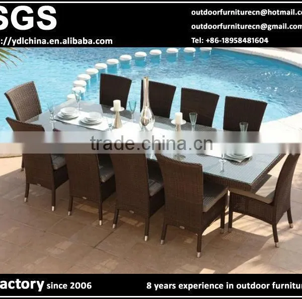 Custom Make OEM Order Artificial Rattan Dining Table & Chairs Set