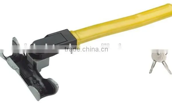 A1953 Black Yellow Steering Wheel Lock Anti Theft Security Standard Device Steering Wheel Lock photo-2
