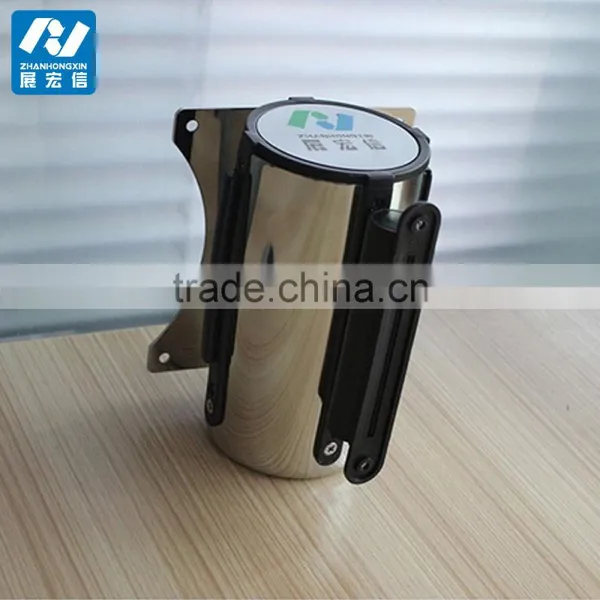 Wall Mounted Retractable Belt Mechanism, Wall Mount Crowd Control Barrier photo-3