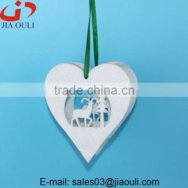 Hot Sales Christmas Decorations With LED Light Non-woven Hanging Heart photo-4